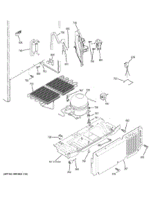 Machine Compartment parts for Ge Refrigerator GTH18ECELRBB from AppliancePartsPros.com