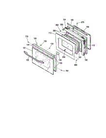 Door parts for Kenmore Wall Oven 911.49014994 (91149014994, 911 49014994) from AppliancePartsPros.com