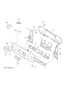Control Panel parts for Ge Range JBS60DK2BB from AppliancePartsPros.com