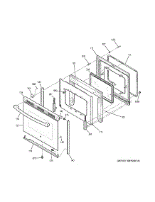 Door parts for Ge Range JBS60DK2BB from AppliancePartsPros.com