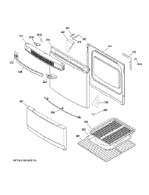 Door & Drawer Parts parts for Ge Range JAS02SN4SS from AppliancePartsPros.com
