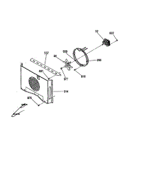 Fan Cover parts for Kenmore Wall Oven 911.49013991 (91149013991, 911 49013991) from AppliancePartsPros.com