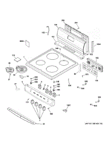 Control Panel & Cooktop parts for Ge Range JA624RN3SS from AppliancePartsPros.com