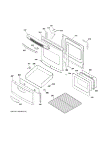 Door & Drawer Parts parts for Ge Range JA624RN3SS from AppliancePartsPros.com
