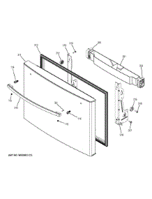 Freezer Door parts for Ge Refrigerator GFE27GSDESS from AppliancePartsPros.com