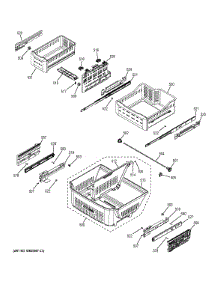 Freezer Shelves parts for Ge Refrigerator PYE23PSDDSS from AppliancePartsPros.com