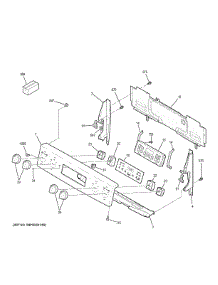 Control Panel parts for Ge Range JB645DK2WW from AppliancePartsPros.com