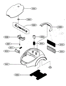 Body Cover Assy parts for Kenmore Vacuum 721.23150000 (72123150000, 721 23150000) from AppliancePartsPros.com