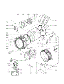 Drum And Tub Assembly Parts parts for Kenmore Washer 796.41532210 (79641532210, 796 41532210) from AppliancePartsPros.com