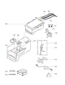 Dispenser Assembly Parts parts for Kenmore Washer 796.41532210 (79641532210, 796 41532210) from AppliancePartsPros.com