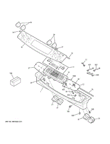 Control Panel parts for Ge Range JS630DF5BB from AppliancePartsPros.com