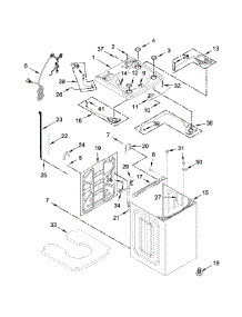Top And Cabinet Parts parts for Kenmore Washer 110.31632610 (11031632610, 110 31632610) from AppliancePartsPros.com