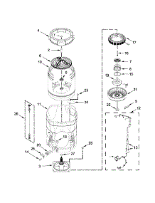 Motor, Basket And Tub Parts parts for Kenmore Washer 110.31632610 (11031632610, 110 31632610) from AppliancePartsPros.com