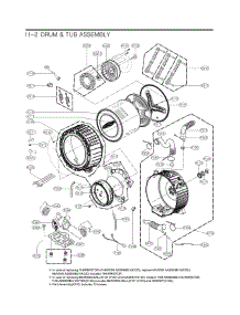 Drum And Tub Parts parts for Kenmore Washer 796.41983410 (79641983410, 796 41983410) from AppliancePartsPros.com