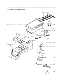 Dispenser Assembly Parts parts for Kenmore Washer 796.41982410 (79641982410, 796 41982410) from AppliancePartsPros.com