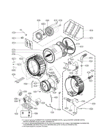 Drum And Tub Parts parts for Kenmore Washer 796.41072311 (79641072311, 796 41072311) from AppliancePartsPros.com