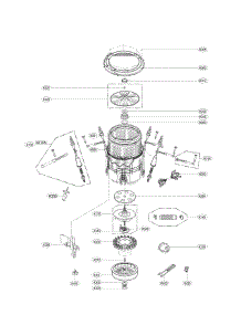 Tub Assembly Parts parts for Kenmore Washer 796.31553610 (79631553610, 796 31553610) from AppliancePartsPros.com