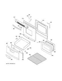 Door & Drawer Parts parts for Ge Range JA624RN2SS from AppliancePartsPros.com