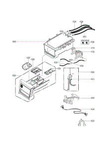Dispenser Assembly Parts parts for Kenmore Washer 796.41963610 (79641963610, 796 41963610) from AppliancePartsPros.com