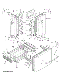 Doors parts for Ge Refrigerator PFCF1NFCBBB from AppliancePartsPros.com