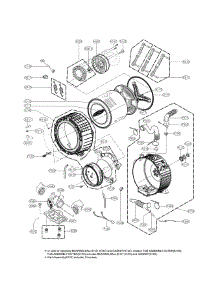 Drum And Tub Parts parts for Kenmore Washer 796.41962610 (79641962610, 796 41962610) from AppliancePartsPros.com