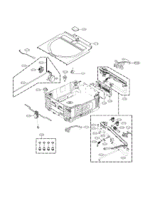Base Parts parts for Kenmore Washer 796.51973610 (79651973610, 796 51973610) from AppliancePartsPros.com