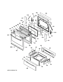 Door & Drawer Parts parts for Ge Range JGS750DEF6BB from AppliancePartsPros.com