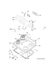 Control Panel & Cooktop parts for Ge Range JB255GJ2SA from AppliancePartsPros.com