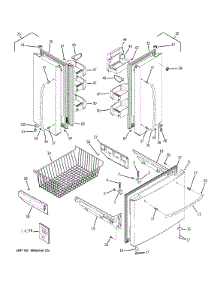 Doors parts for Ge Refrigerator GFSS2HCYJSS from AppliancePartsPros.com