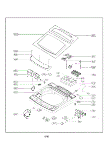 Top Cover Parts parts for Kenmore Washer 796.31463410 (79631463410, 796 31463410) from AppliancePartsPros.com