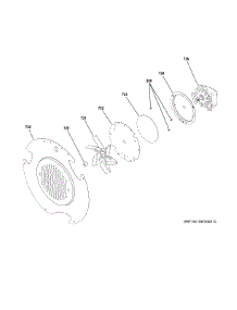 Convection Fan parts for Ge Range JGB860SEJ5SS from AppliancePartsPros.com