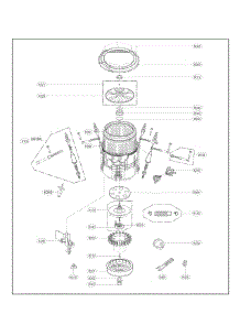 Tub Assembly Parts parts for Kenmore Washer 796.31462410 (79631462410, 796 31462410) from AppliancePartsPros.com