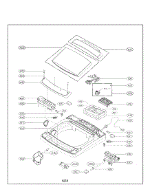 Top Cover Parts parts for Kenmore Washer 796.31462410 (79631462410, 796 31462410) from AppliancePartsPros.com