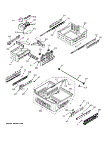 Freezer Shelves parts for Ge Refrigerator GFE29HMECES from AppliancePartsPros.com