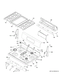 Control Panel & Cooktop parts for Ge Range JGB860DEJ5WW from AppliancePartsPros.com