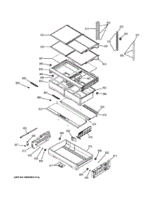 Fresh Food Shelves parts for Ge Refrigerator GFE27GGDBWW from AppliancePartsPros.com