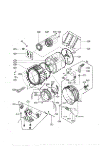 Drum And Tub Parts parts for Kenmore Washer 796.41483410 (79641483410, 796 41483410) from AppliancePartsPros.com
