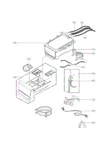 Dispenser Parts parts for Kenmore Washer 796.41482410 (79641482410, 796 41482410) from AppliancePartsPros.com