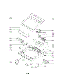 Top Cover Parts parts for Kenmore Washer 796.31412310 (79631412310, 796 31412310) from AppliancePartsPros.com