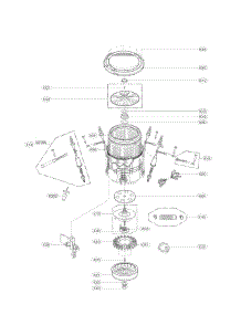 Tub Parts parts for Kenmore Washer 796.31412310 (79631412310, 796 31412310) from AppliancePartsPros.com