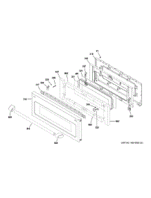 Upper Door parts for Ge Range CHS995SEL1SS from AppliancePartsPros.com
