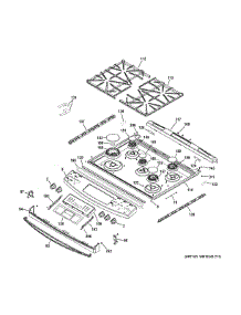 Control Panel & Cooktop parts for Ge Range JGS750SEF6SS from AppliancePartsPros.com
