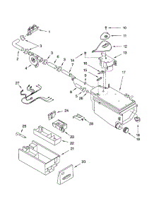 Dispenser parts for Kenmore Washer 110.42822220 (11042822220, 110 42822220) from AppliancePartsPros.com