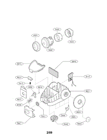 Base Assy Parts parts for Kenmore Vacuum 721.23195200 (72123195200, 721 23195200) from AppliancePartsPros.com