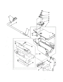 Dispenser parts for Kenmore Washer 110.47892703 (11047892703, 110 47892703) from AppliancePartsPros.com