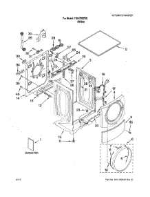 Top & Cabinet parts for Kenmore Washer 110.47892702 (11047892702, 110 47892702) from AppliancePartsPros.com