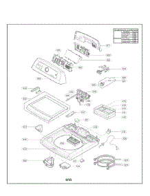 Top Cover Parts parts for Kenmore Washer 796.29272901 (79629272901, 796 29272901) from AppliancePartsPros.com