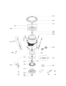 Tub Assembly Parts parts for Kenmore Washer 796.31522211 (79631522211, 796 31522211) from AppliancePartsPros.com