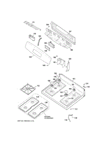 Control Panel & Cooktop parts for Ge Range JGBS60GEK2SA from AppliancePartsPros.com