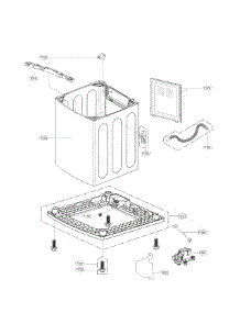 Outer Case Parts parts for Kenmore Washer 796.31423411 (79631423411, 796 31423411) from AppliancePartsPros.com